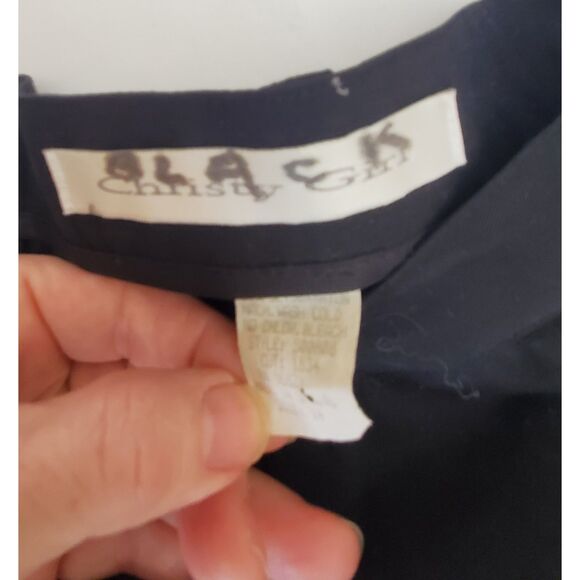 Christy Girl Black Pleated Dress Pants Size 14 Vintage - Picture 4 of 10